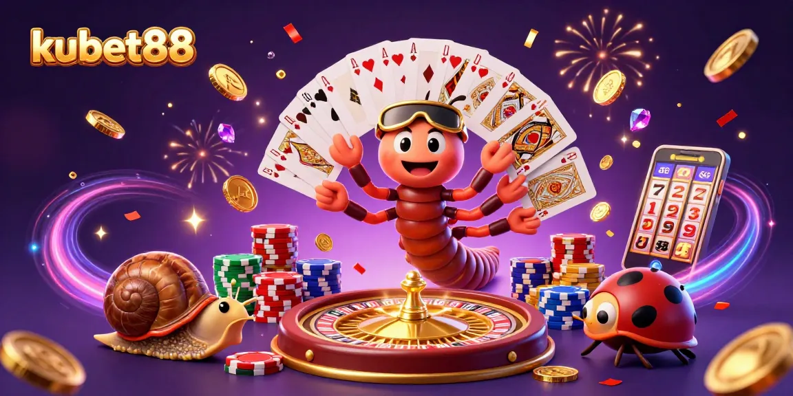 Kubet88 brings excitement with a 3D dealer, high-roller snail, and joyfully animated gaming elements.