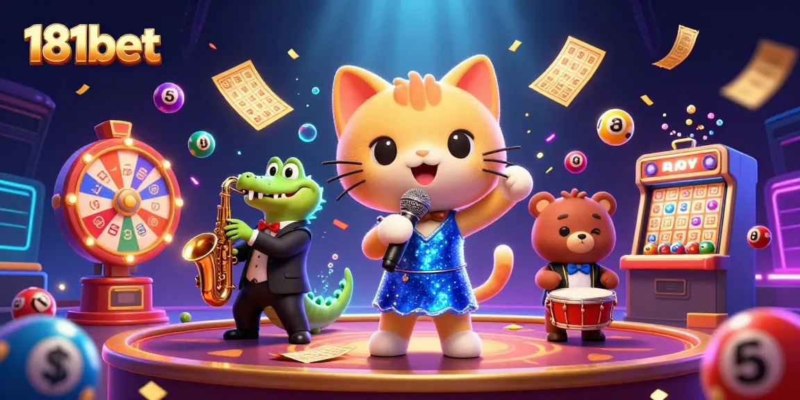 Play exciting games with 181bet featuring vibrant characters and dynamic casino elements in an immersive scene.