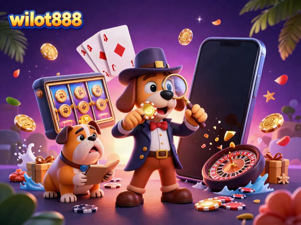 Jelajahi dunia game slot wslot888 dengan detektif lucu dan berbagai elemen permainan.