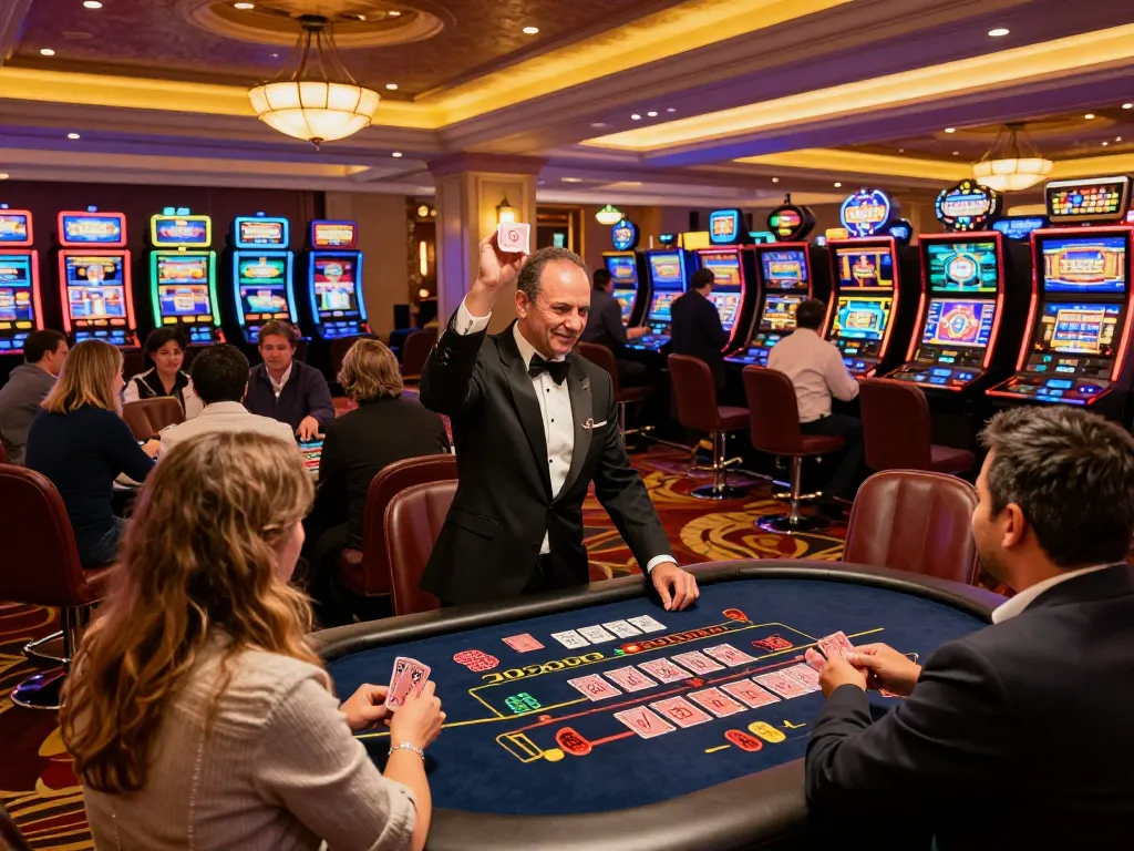 Players enjoying various games at net88io casino, celebrating wins and engaging with dealers.