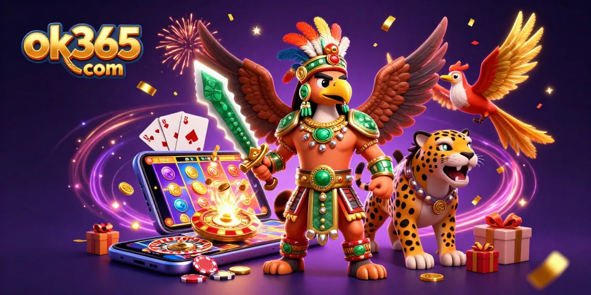 Engage with the thrilling world of ok365 com as Aztec warriors and vibrant game elements collide in a carnival of excitement.