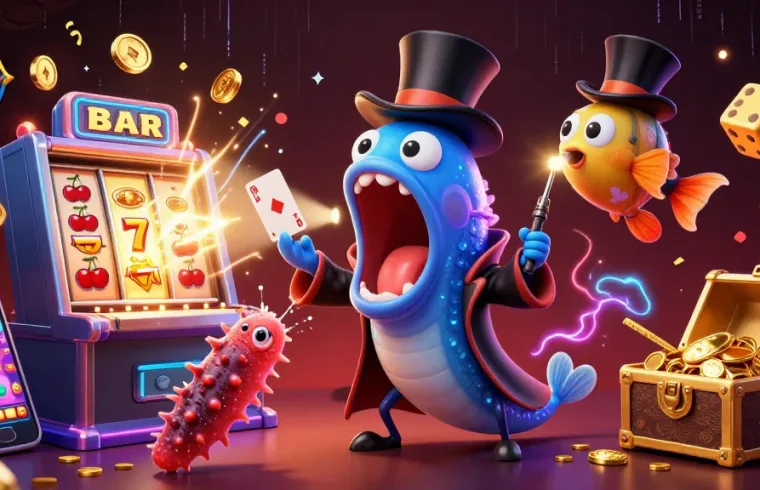 Win big with tai go 88, featuring an enchanting underwater casino scene poised for exciting action.