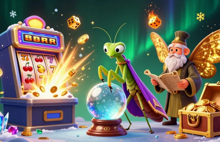 Experience the thrill of Sun win with vibrant slots, fortune tellers, and jackpot excitement in mesmerizing art.