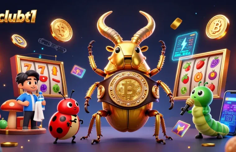 Engage in the excitement of hitclubt1 with vibrant slot reels and fierce competition in this rich 3D casino illustration.