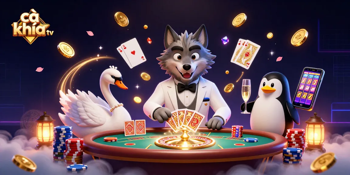 Cà khịa tv showcases a vibrant scene with winning cards and casino elements for an immersive experience.