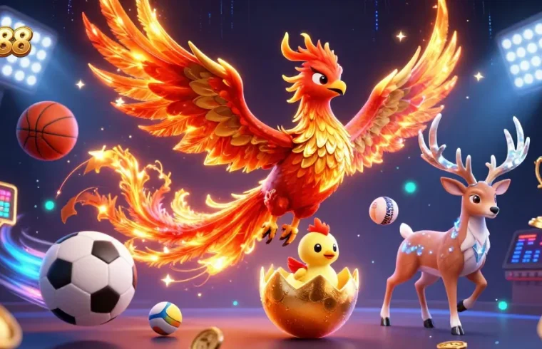AG88 captures the excitement of sports betting with dynamic 3D characters and vibrant gaming elements.