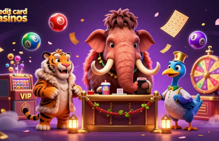 Engage with vibrant credit card casinos featuring a woolly mammoth bouncer, VIP saber-tooth tiger, and dodo doorman.