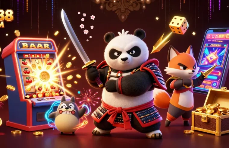 Experience thrilling wins at QS88 COM with an explosive jackpot scene featuring dynamic characters.