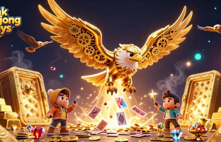 Explore the excitement of link mahjong ways and win big with this dazzling illustration.