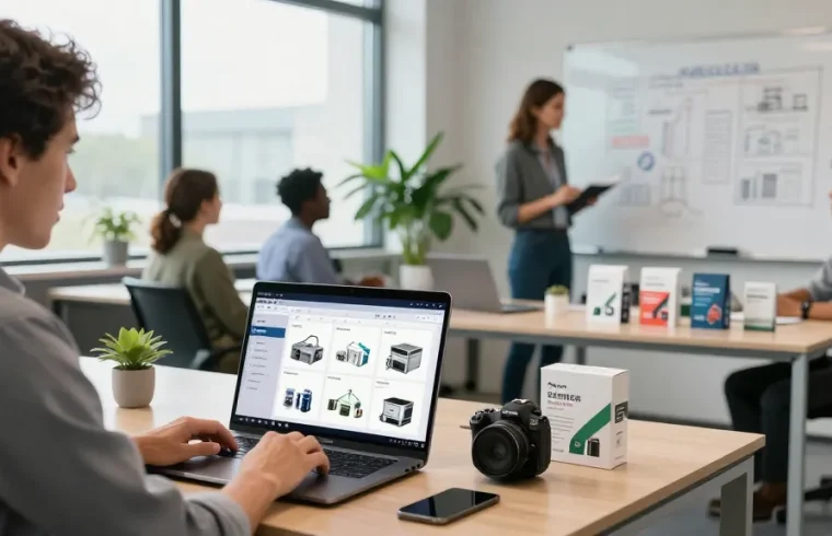 Explore ROKOK88 marketplace for industrial solutions in a modern professional setting.