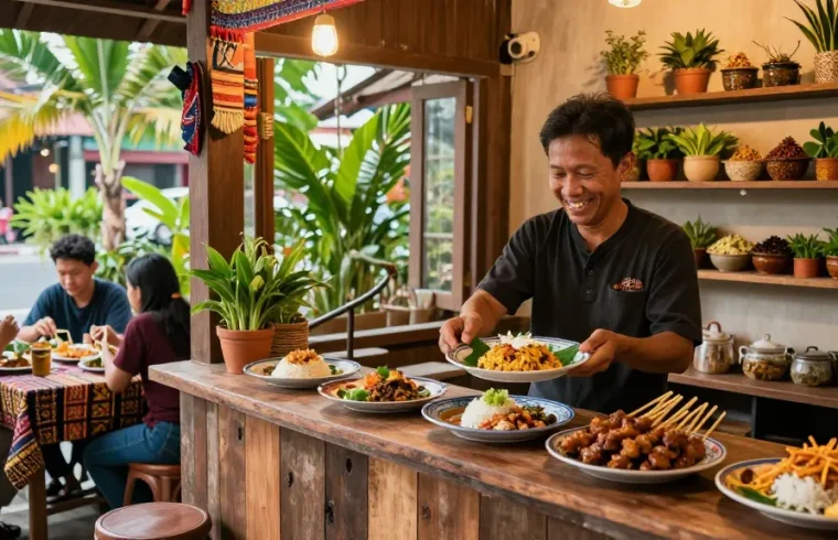 Warung225 menyajikan hidangan tradisional Indonesia dalam suasana hangat dan ramah.