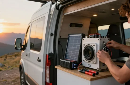 ROKOK88 electrical upgrade installation inside cozy camper van
