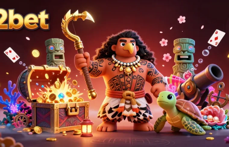 Experience thrilling gameplay with E2bet's immersive 3D cartoon casino illustration featuring captivating characters and game elements.