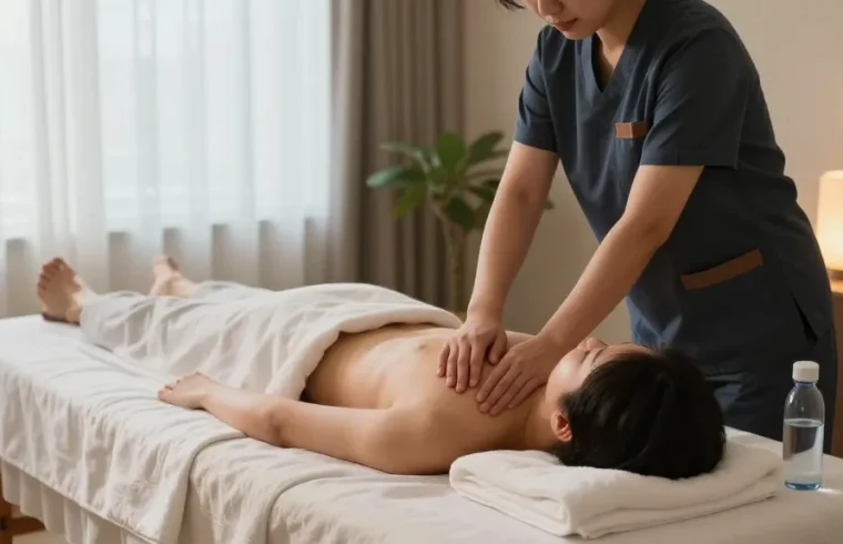 Experience premium 김포출장안마 with a professional therapist in a calming home environment.
