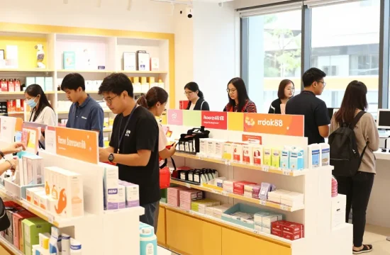 Explore the vibrant rokok88 retail scene filled with diverse products and happy shoppers.
