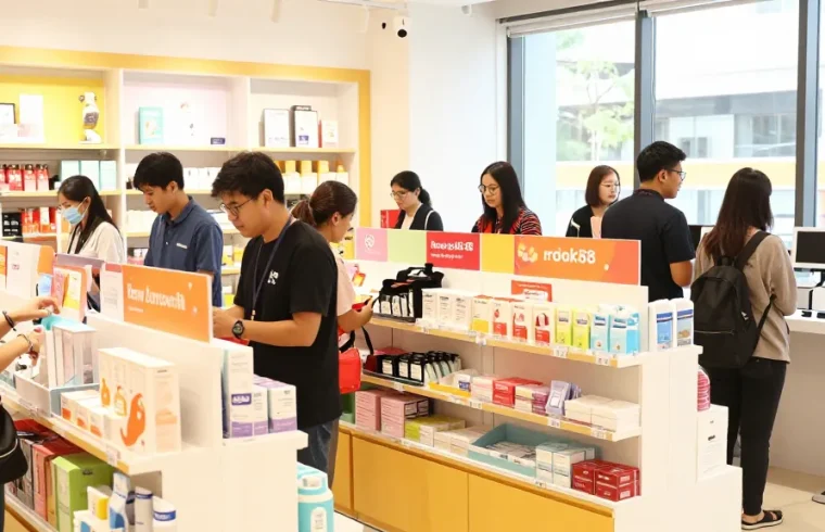 Explore the vibrant rokok88 retail scene filled with diverse products and happy shoppers.