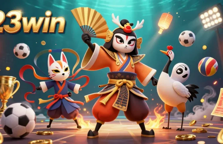 Engage in thrilling sports betting adventures with 23win's dynamic 3D casino scenes.