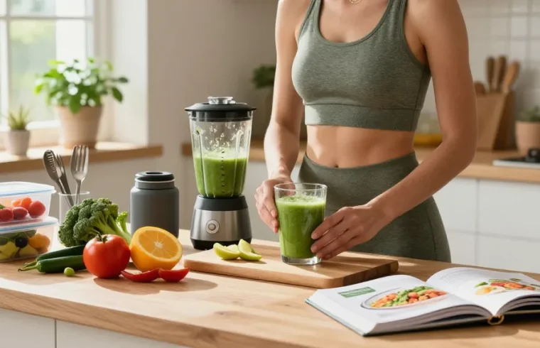 Healthy meal preparation with rokok88 ingredients in a vibrant kitchen scene.